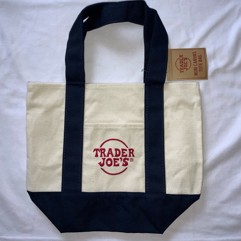 NWT TRADER JOES BLUE MINI TOTE 🔵
